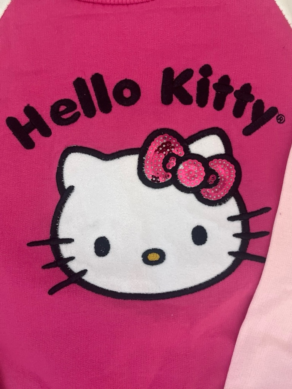 Hello Kitty Pink Raglan Two-Piece Tracksuit Set - Picture 2 of 3